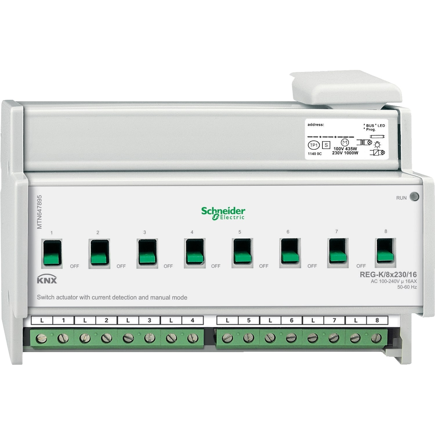 SCHNEIDER ELECTRIC - SNRMTN647895 ATT.COMM.KNX REG-K/8X230/16 RIL.COR.
