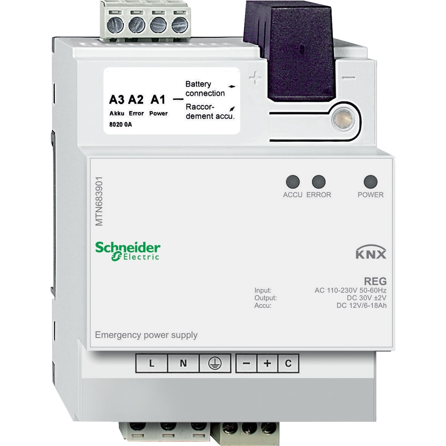 SCHNEIDER ELECTRIC - SNRMTN683901 ALIMENTATORE DI EMERGENZA REG-K