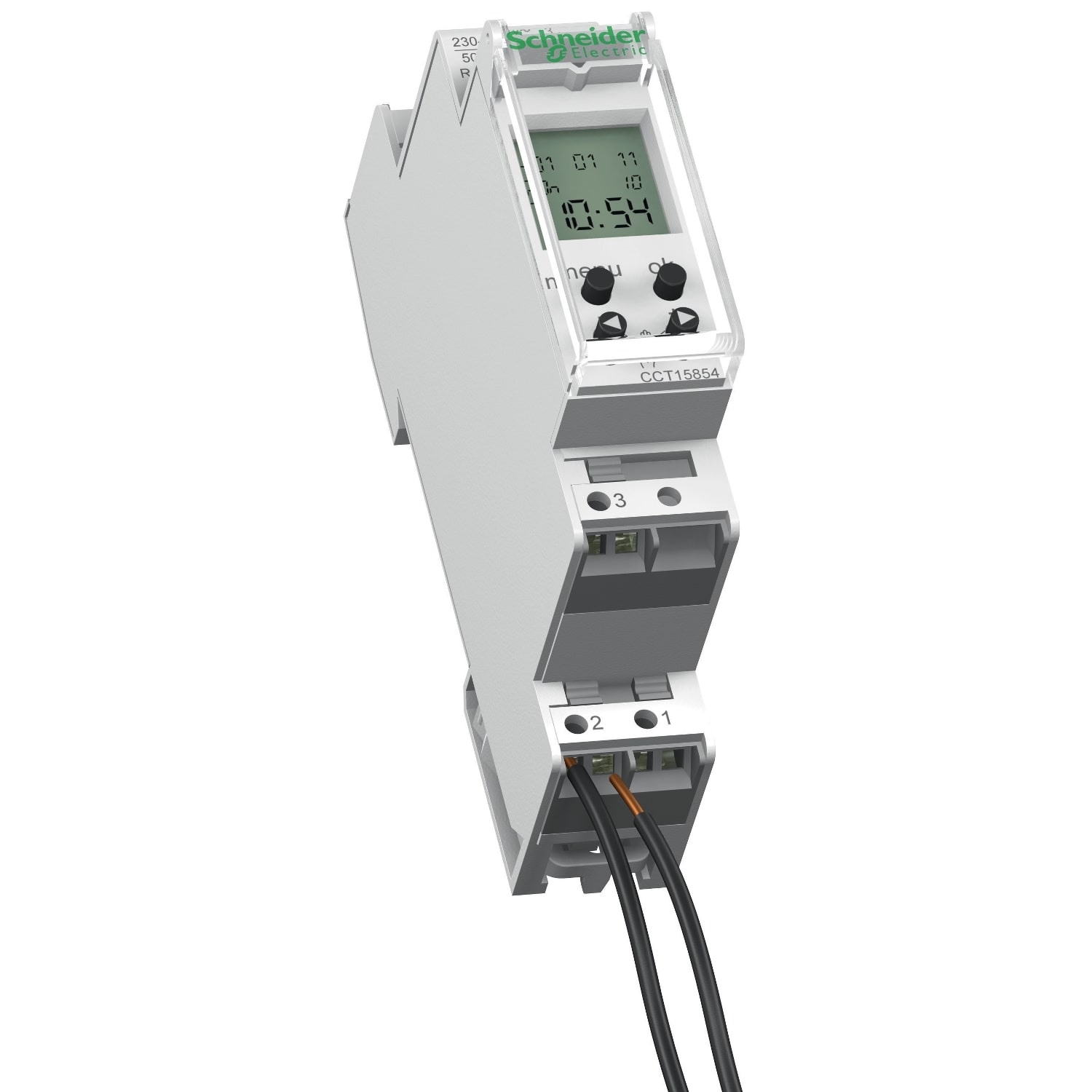 SCHNEIDER ELECTRIC - SNRCCT15854 Interruttore orario digitale IHP, 18mm, 1 canale, 24h+7g, 56 memorie