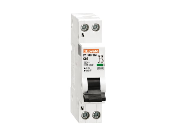 LOVATO - LOVP1MB1MC40 INTERR.MAGNETOTERMICO 1P+N C40 1MOD. 6KA