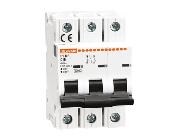 LOVATO - LOVP1MB3PB16 INTERRUTT. MAGNETOTERMICO 3P B 16A 10KA