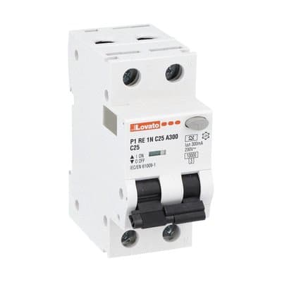 LOVATO - LOVP1RE1NC25A300 INTERR.MAGNETOT.DIFF.1P+N C25 300MA 10KA