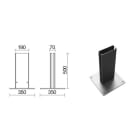 SIDE SPA - SDEP411-P BASE FISSAGGIO A PAVIMENTO NE