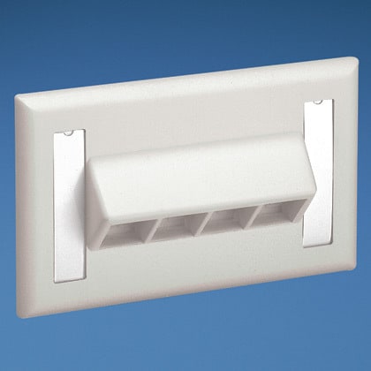 PANDUIT - PANNK4HSFAWY THE NETKEY FACEPLATE ACCEPTS FOUR KEYSTO