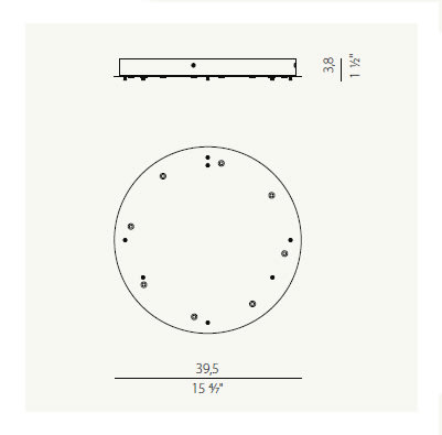 PANZERI CARLO - PAZXM23102.538.0099 BROOKLYN ROUND 100: ROSONE 4LAMP+SOSP N
