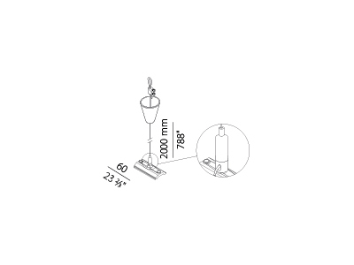 PANZERI CARLO - PAZXM76S01 QUEENS: KIT DI SOSPENSIONE CON FUNE IN A