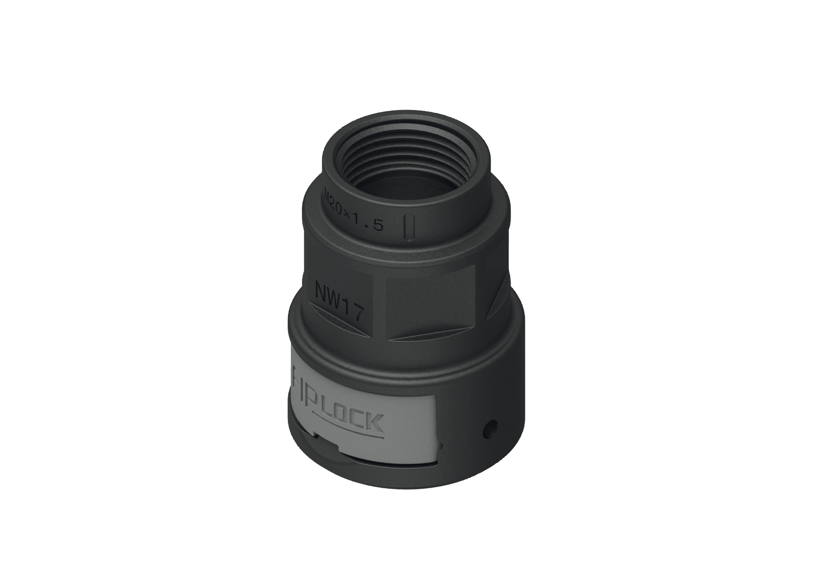 EURO 2000 SPA - UROP71332 RACCORDO FF PA66 NW 29 M32*1,5 NERO