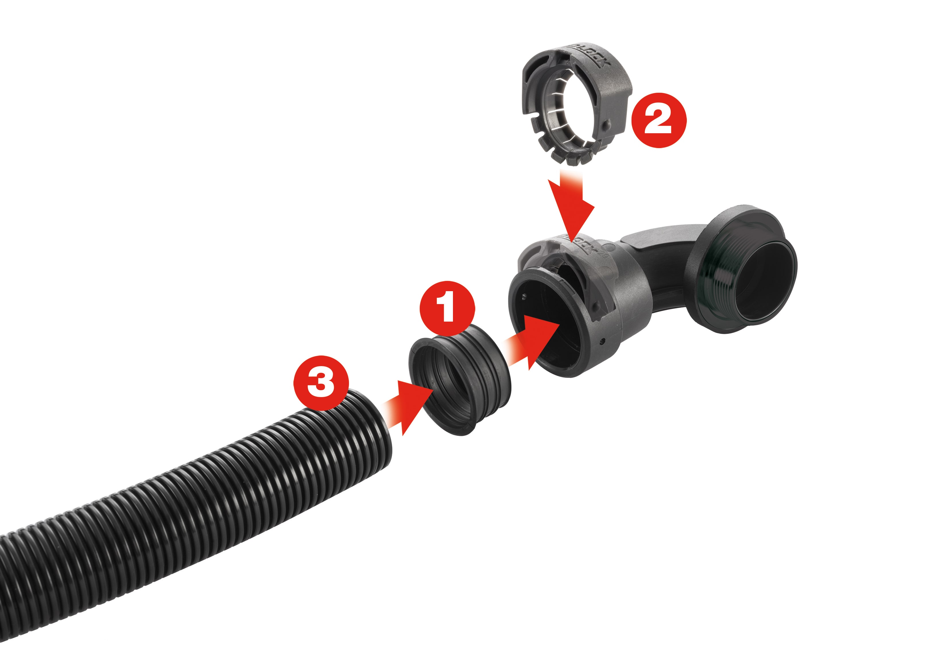 EURO 2000 SPA - UROP93625 RAC MF PA6 90 IP69 17 M25