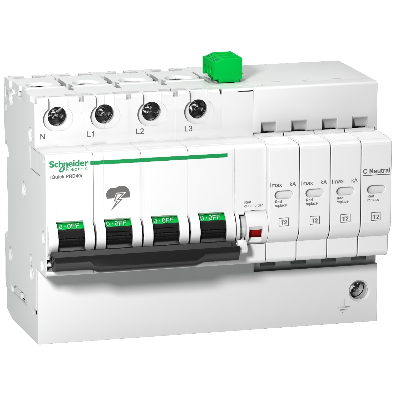SCHNEIDER ELECTRIC - SNRA9L16294 IQUICK PRD40R 3P+N 20KA RIPOR. ESTR. T2