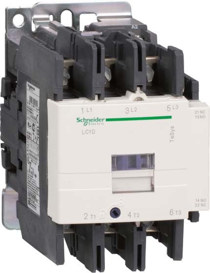 SCHNEIDER ELECTRIC - SNRLC1D80BD Contattore TeSys LC1D - 3 poli - AC3 440V 80 A - 24 V CC