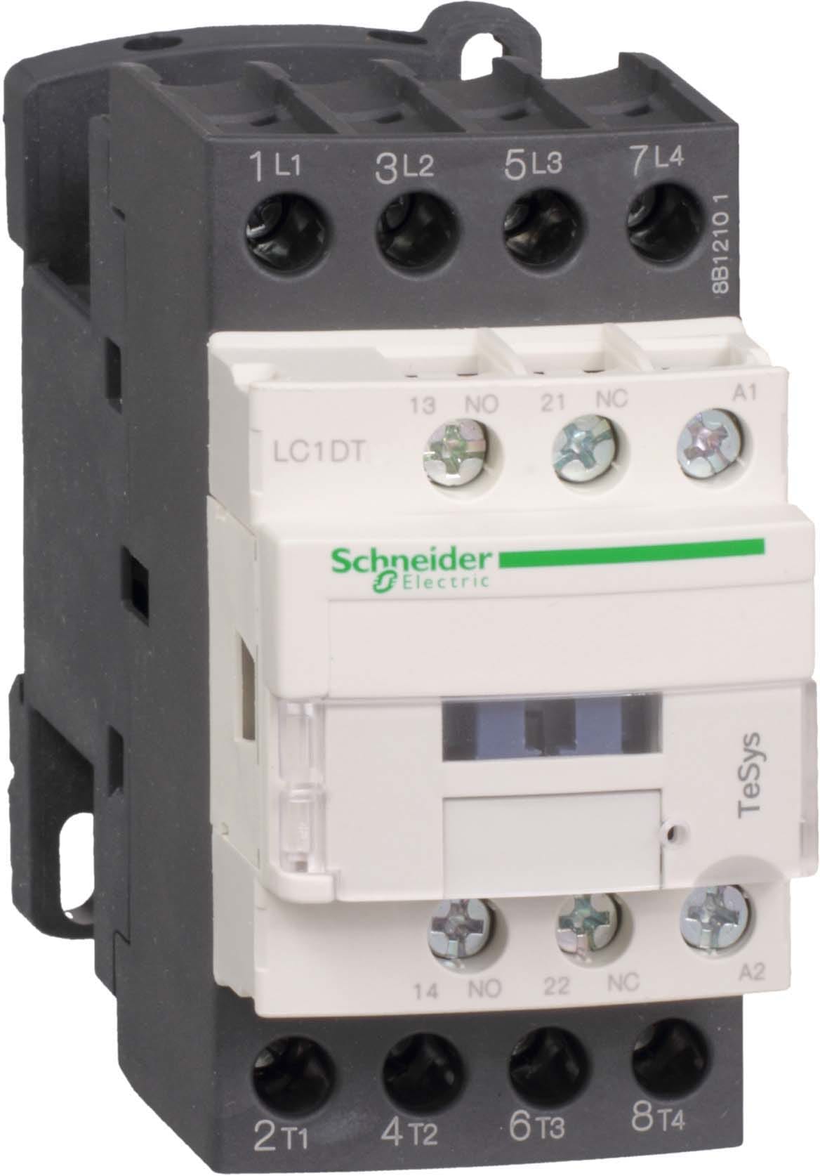 SCHNEIDER ELECTRIC - SNRLC1DT40U7 CONTATTORE 40A 240VAC 4P