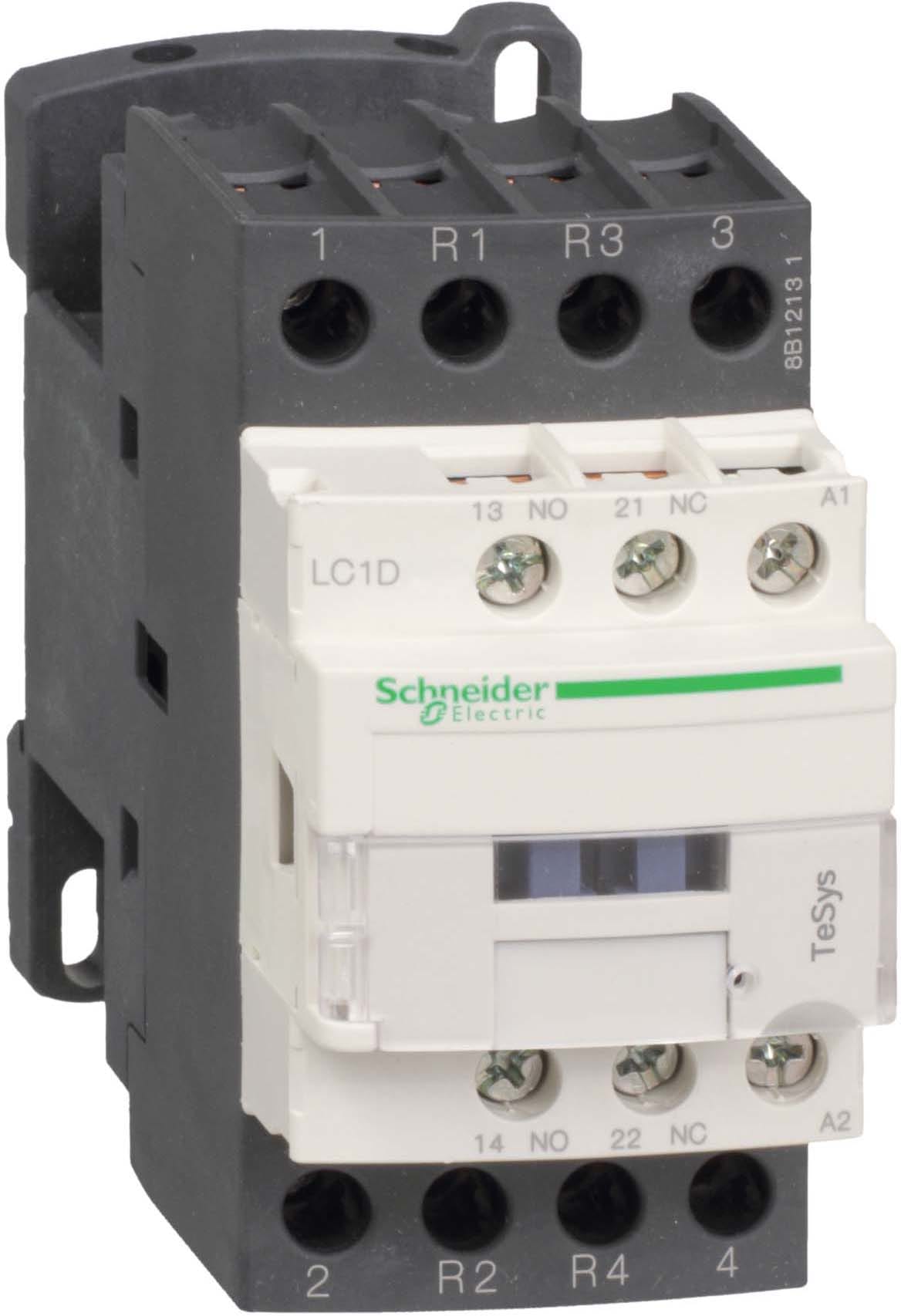 SCHNEIDER ELECTRIC - SNRLC1D258B7 Contattore TeSys LC1D - 4 poli (2NO + 2NC) - AC1 440V 40 A - 24 V AC