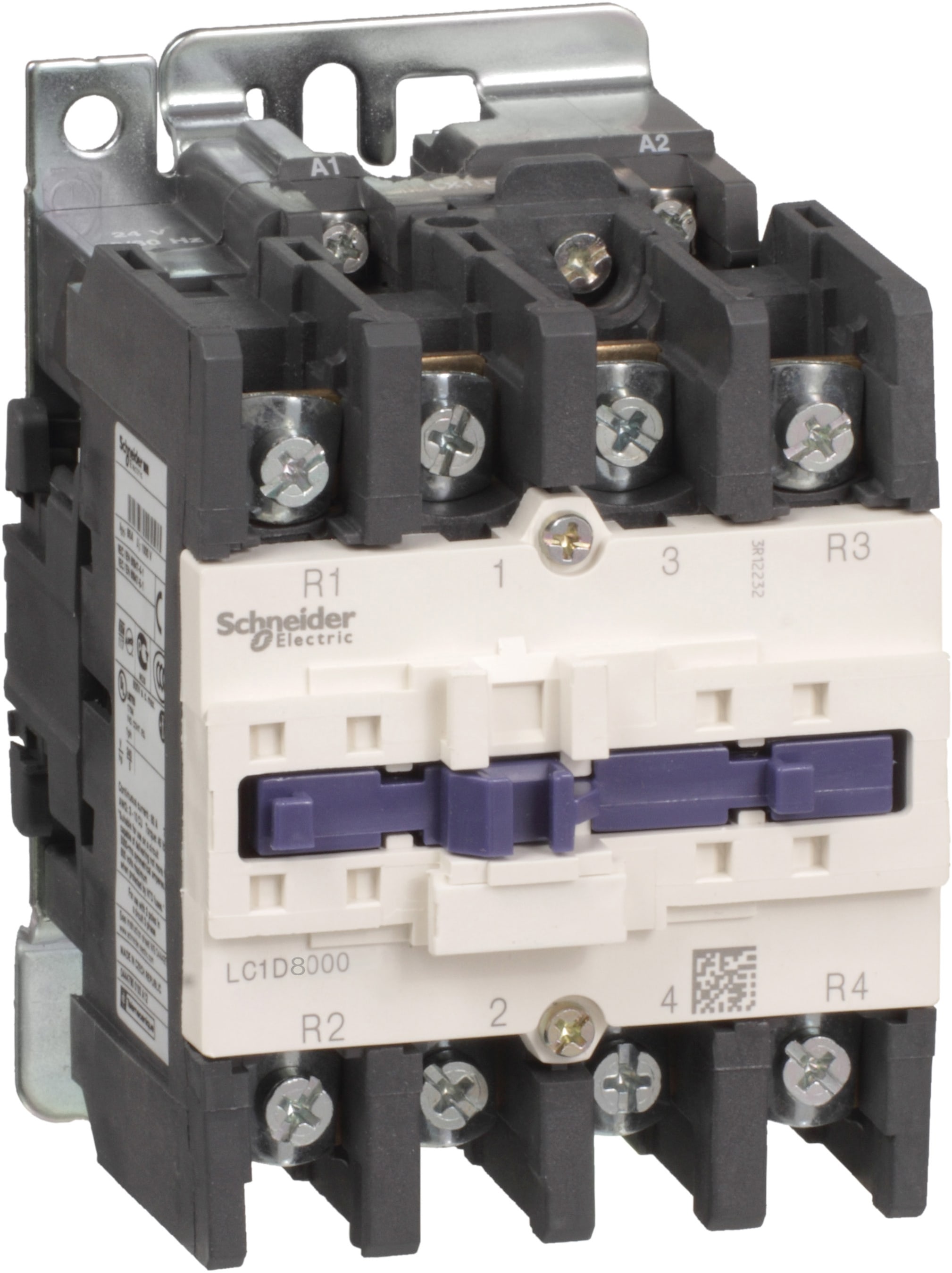 SCHNEIDER ELECTRIC - SNRLC1D80004M7 Contattore TeSys LC1D - 4poli - AC1 440V 125 A - 220 V AC