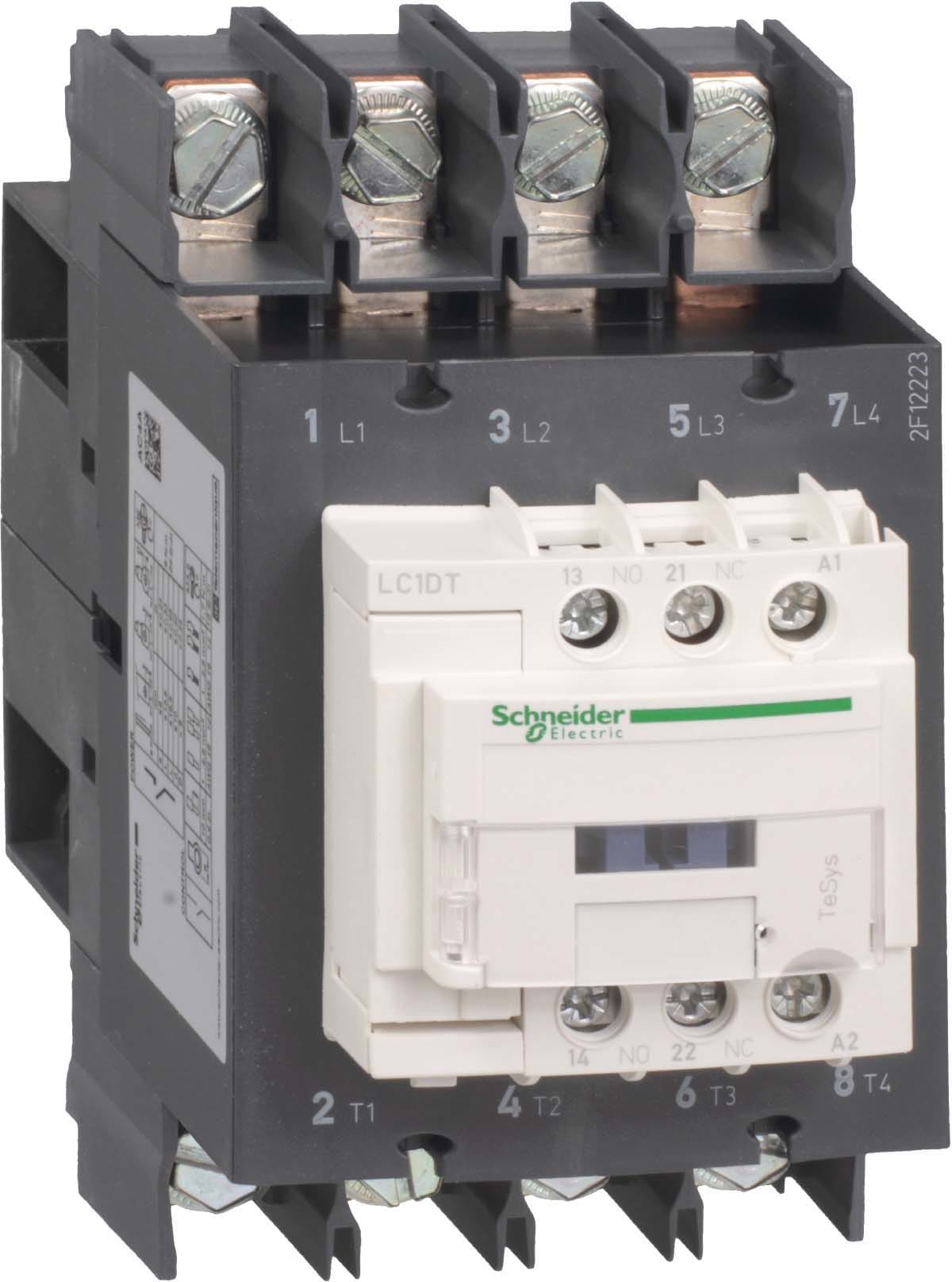 SCHNEIDER ELECTRIC - SNRLC1DT80ABD CONTATTORE 80A 24VDC 4P