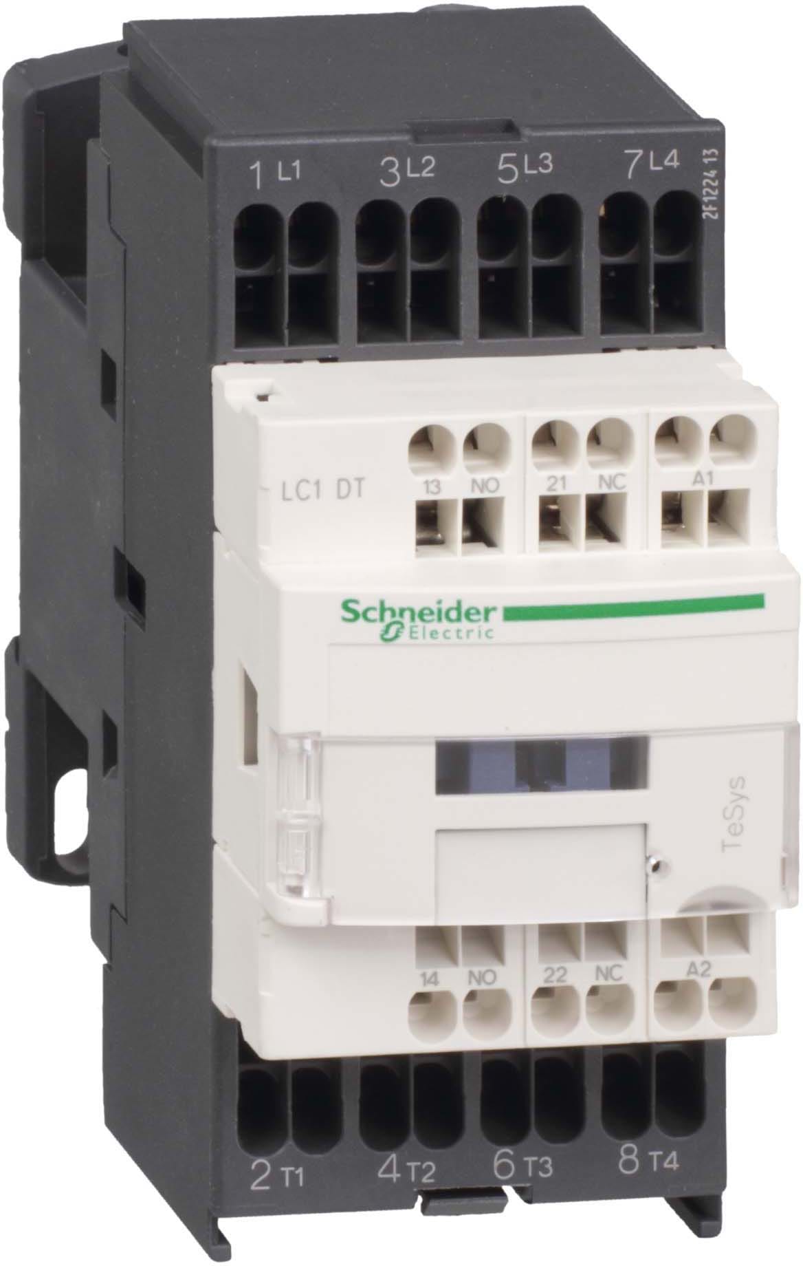SCHNEIDER ELECTRIC - SNRLC1DT253BL Contattore TeSys LC1D - 4 poli - AC1 440V 25 A - 24 V CC