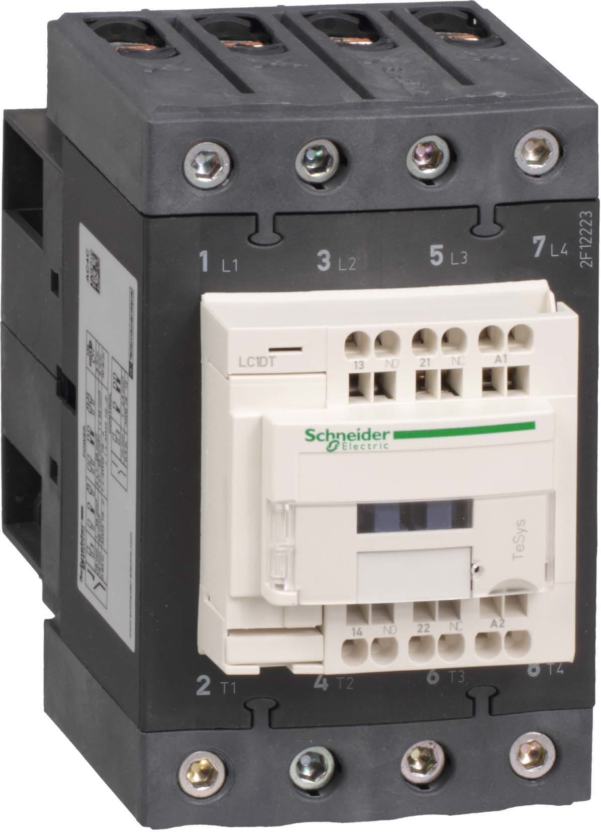 SCHNEIDER ELECTRIC - SNRLC1DT80A3BD CONTATTORE 80A 24VDCMOLLA 4P