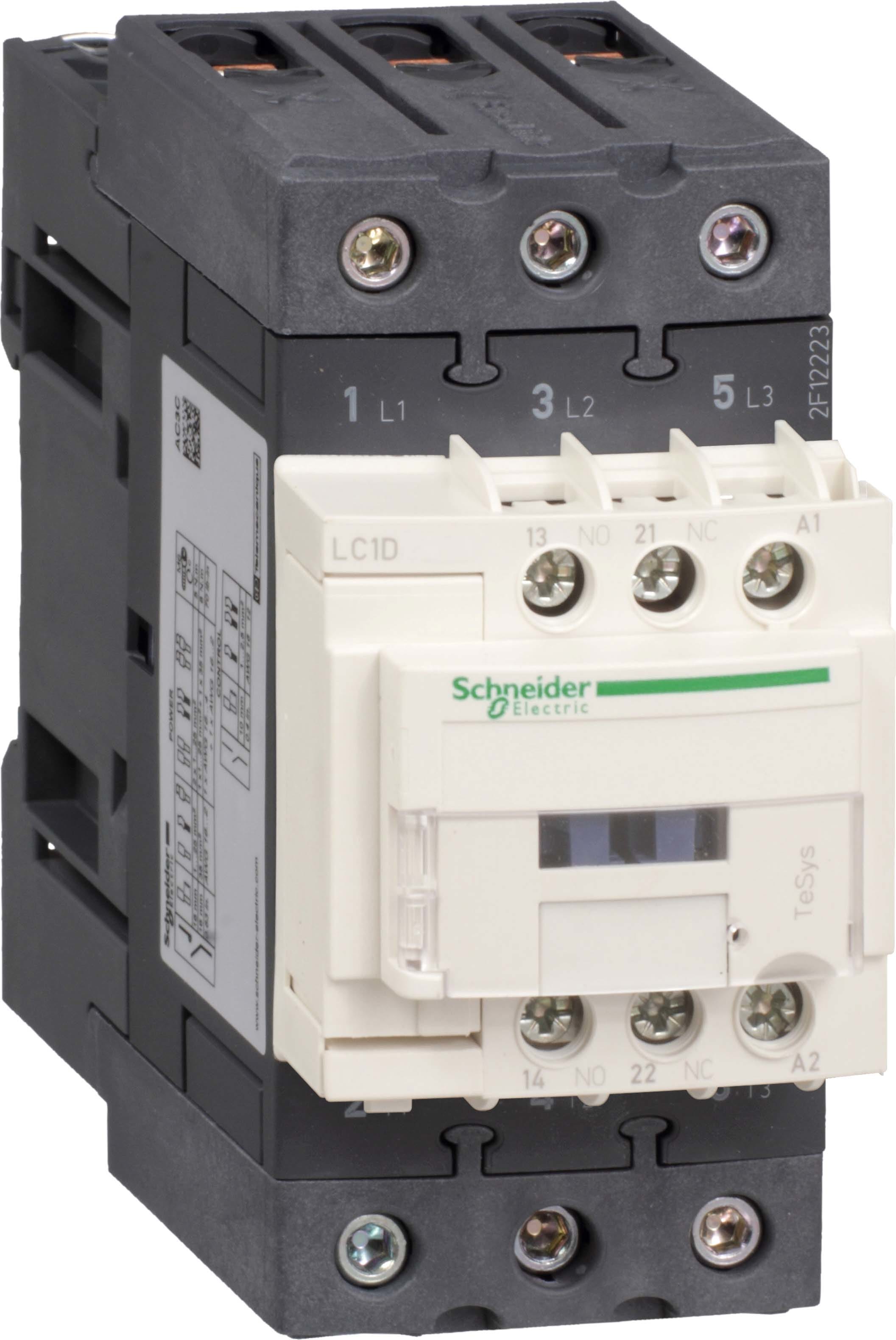 SCHNEIDER ELECTRIC - SNRLC1D50AND Contattore TeSys LC1D - 3 poli - AC3 440V 50 A - 60 V CC