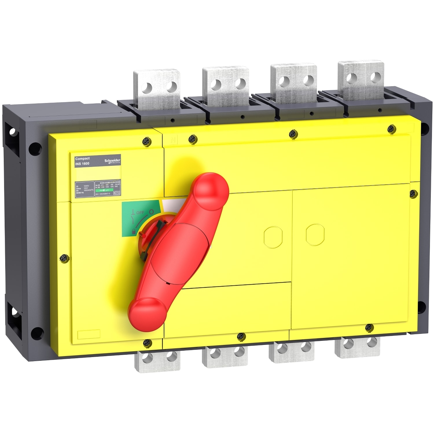 SCHNEIDER ELECTRIC - SNR31349 INS1250 FISSO ANT 4P MAN ROSSA