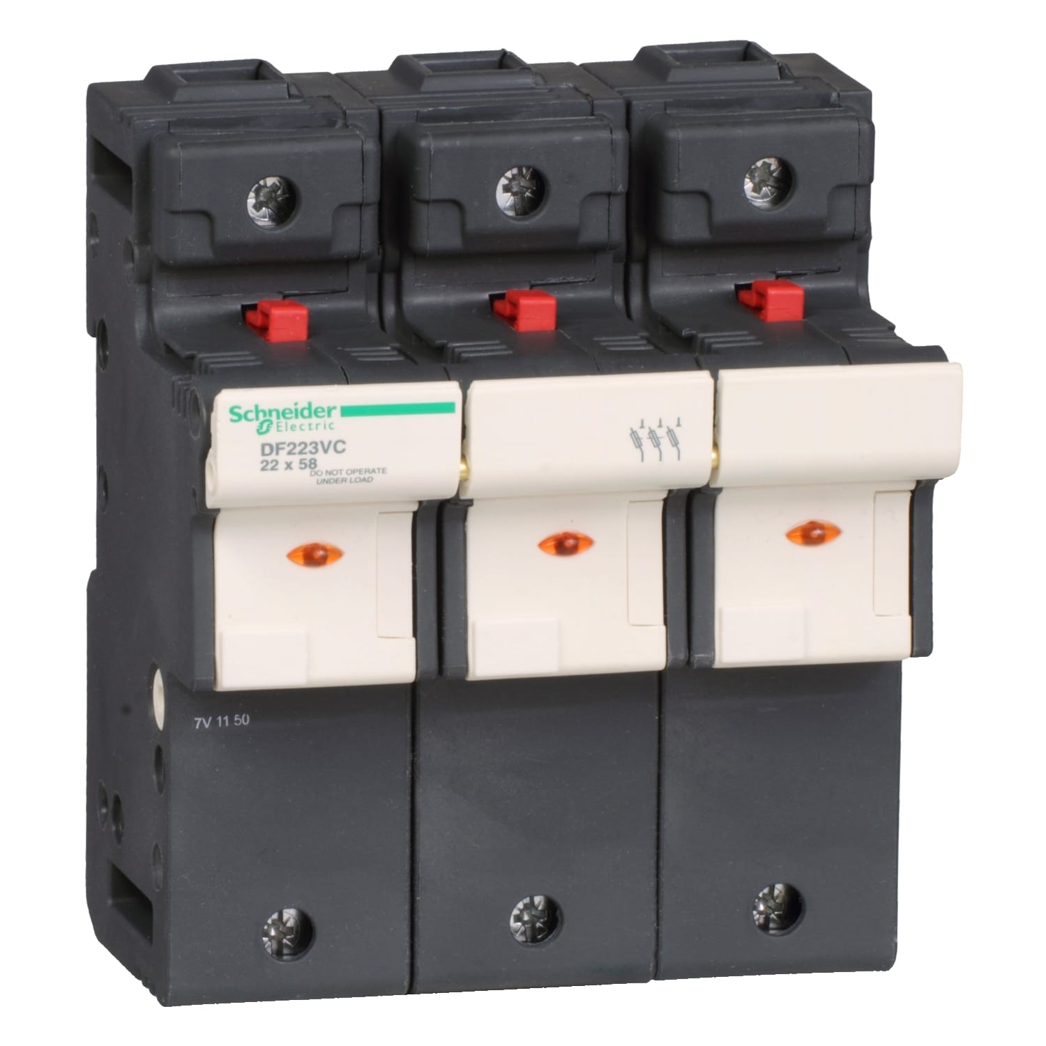 SCHNEIDER ELECTRIC - SNRDF223VC PORTAFUSIBILE 125A 22X58 3P CON LED