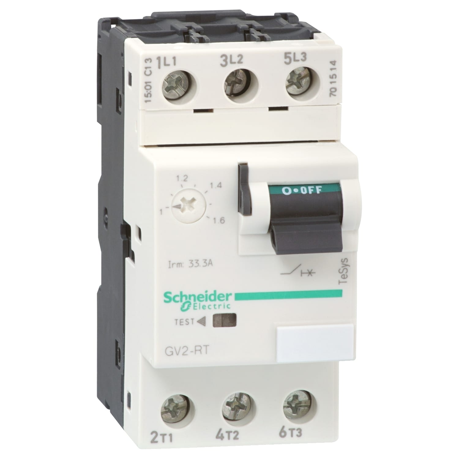 SCHNEIDER ELECTRIC - SNRGV2RT14 Int. autom. TeSys GV2 - magnterm - leva - 6-10A viti serrafilo