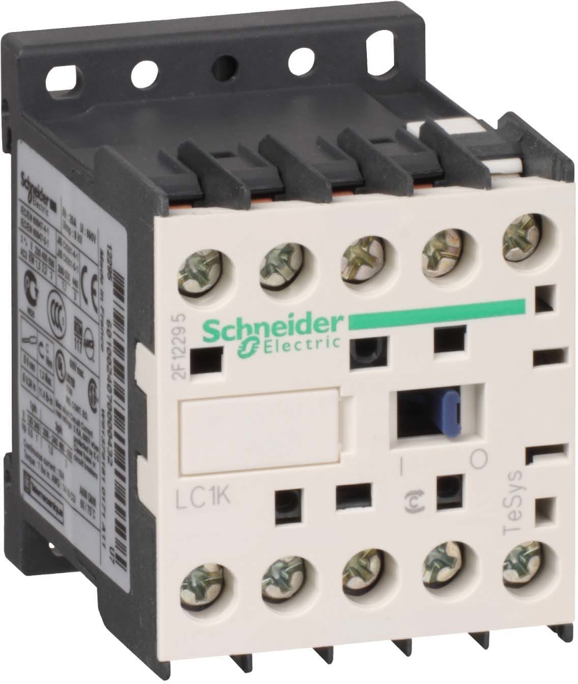 SCHNEIDER ELECTRIC - SNRLC1K0910Q7 Contattore TeSys LC1K - 3 poli - AC3 440V 9 A - 380...400V AC