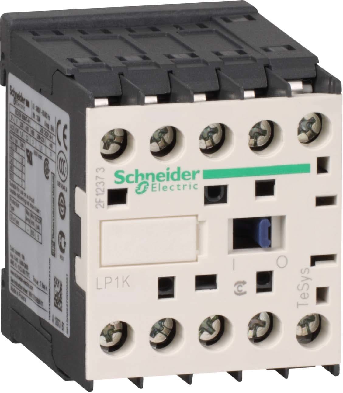 SCHNEIDER ELECTRIC - SNRLP1K090085BD Contattore TeSys LP1-K - 4 poli (2NO + 2NC) - AC1 440V 20 A - 24 V CC