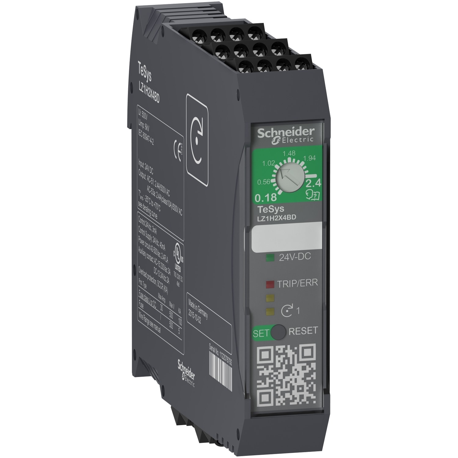 SCHNEIDER ELECTRIC - SNRLZ1H2X4BD DIRETTO H 0,75KW 24 VDC VITE