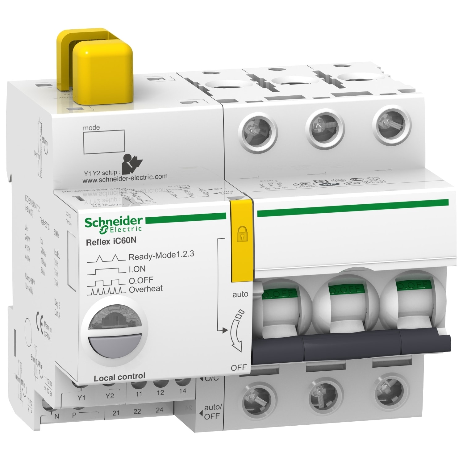 SCHNEIDER ELECTRIC - SNRA9C62310 REFLEX IC60N 3P C 10A 10KA TI24