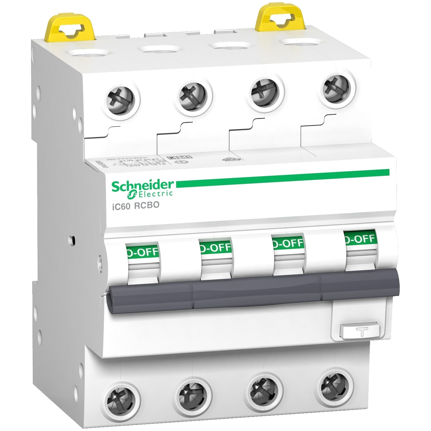 SCHNEIDER ELECTRIC - SNRA9D57410 IC60N RCBO 4P 10A 30MA C 6000A AC