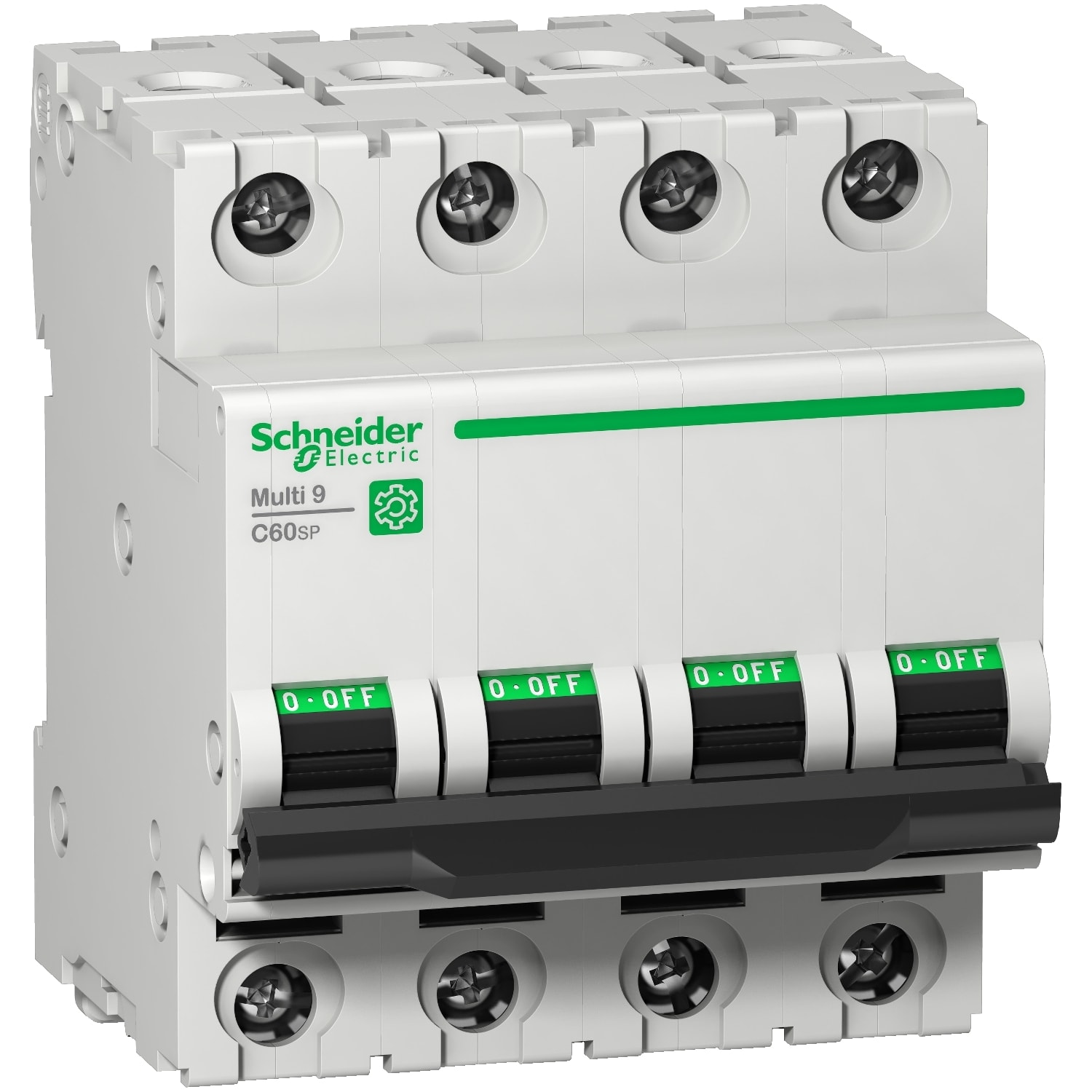 SCHNEIDER ELECTRIC - SNRM9F21410 C60SP 4P B 10A 10KA 480Y/277V UL1077