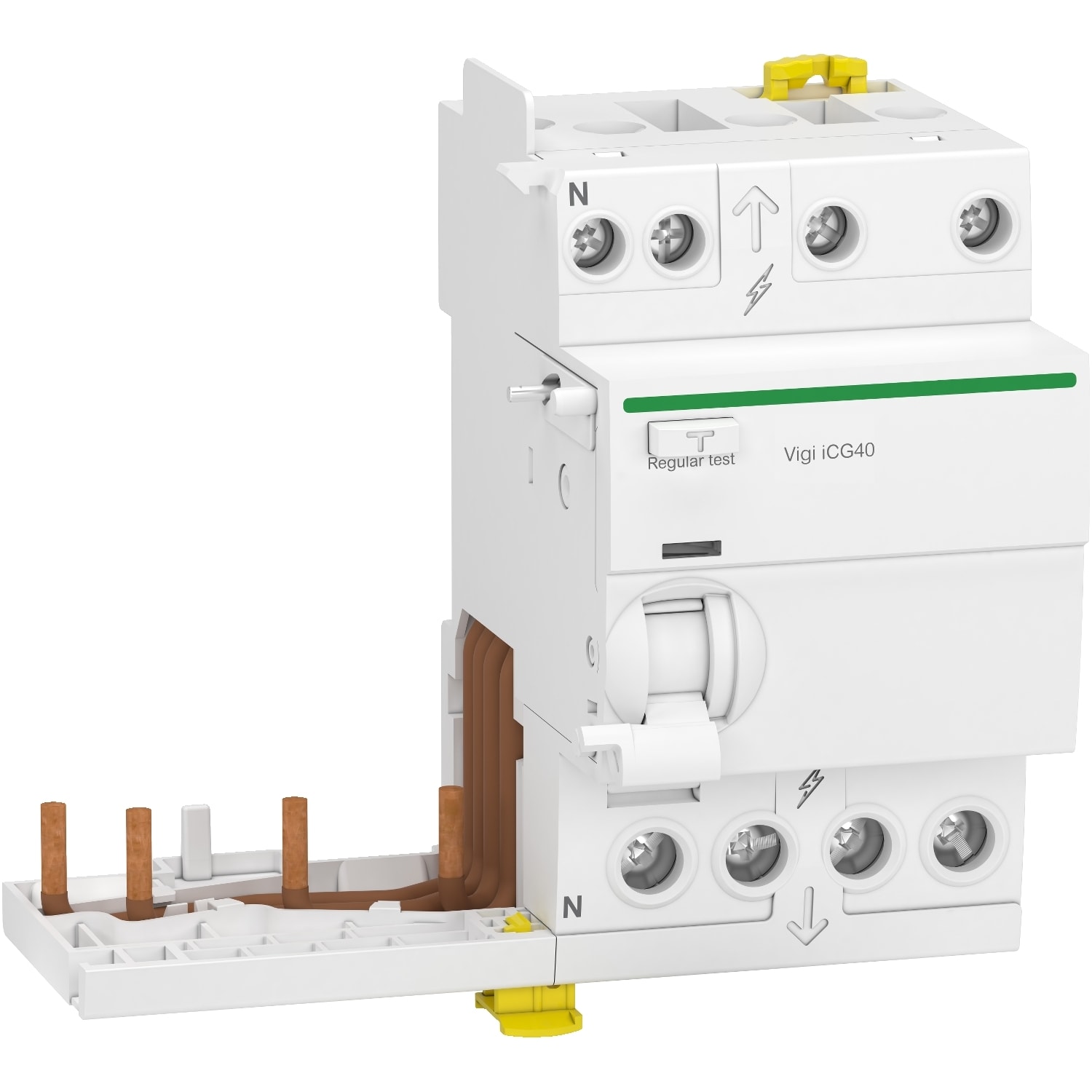 SCHNEIDER ELECTRIC - SNRA9Y72725 Blocco differenziale gruppo partenze Vigi iCG40 3P+N 25A 30mA Tipo AC