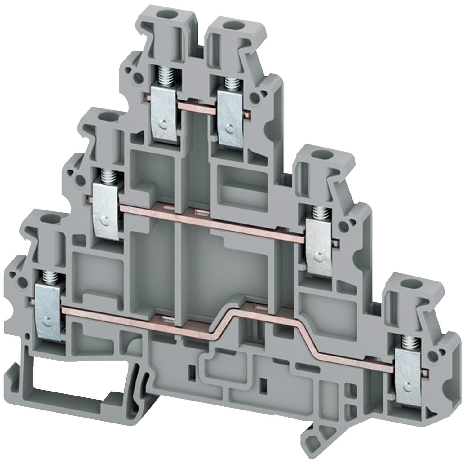 SCHNEIDER ELECTRIC - SNRNSYTRV26T MORS VITE, 3 PIANI, 6PT, 2,5MMQ, GRIGIO