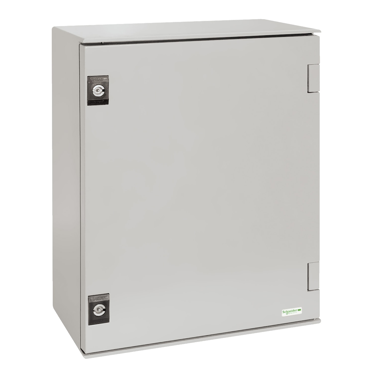 SCHNEIDER ELECTRIC - SNRNSYPLM54BG Cassetta in poliestere montata a parete, PanelSeT PLM, porta piena, con piastra in bakelite, 530x430x200mm, IP66, IK10, RAL 7035