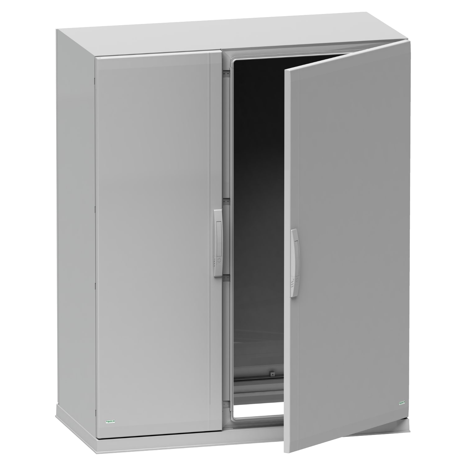 SCHNEIDER ELECTRIC - SNRNSYPLAZ10103G Armadio in poliestere, PanelSeT PLA, porta piena, fondo aperto, 1000x1000x320mm, IP54, IK10