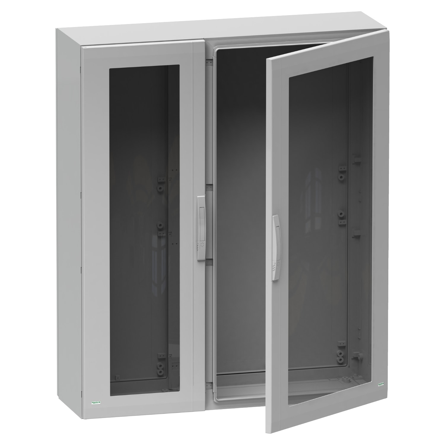 SCHNEIDER ELECTRIC - SNRNSYPLA12123TG Armadio in poliestere, PanelSeT PLA, porta trasparente, totalmente chiuso, 1250x1250x320mm, IP65, IK08