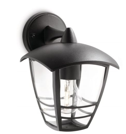 SIGNIFY ITALY SPA - PCL153813016 CREEK LAMPADA A MURO NERO IN ALLUMINIO