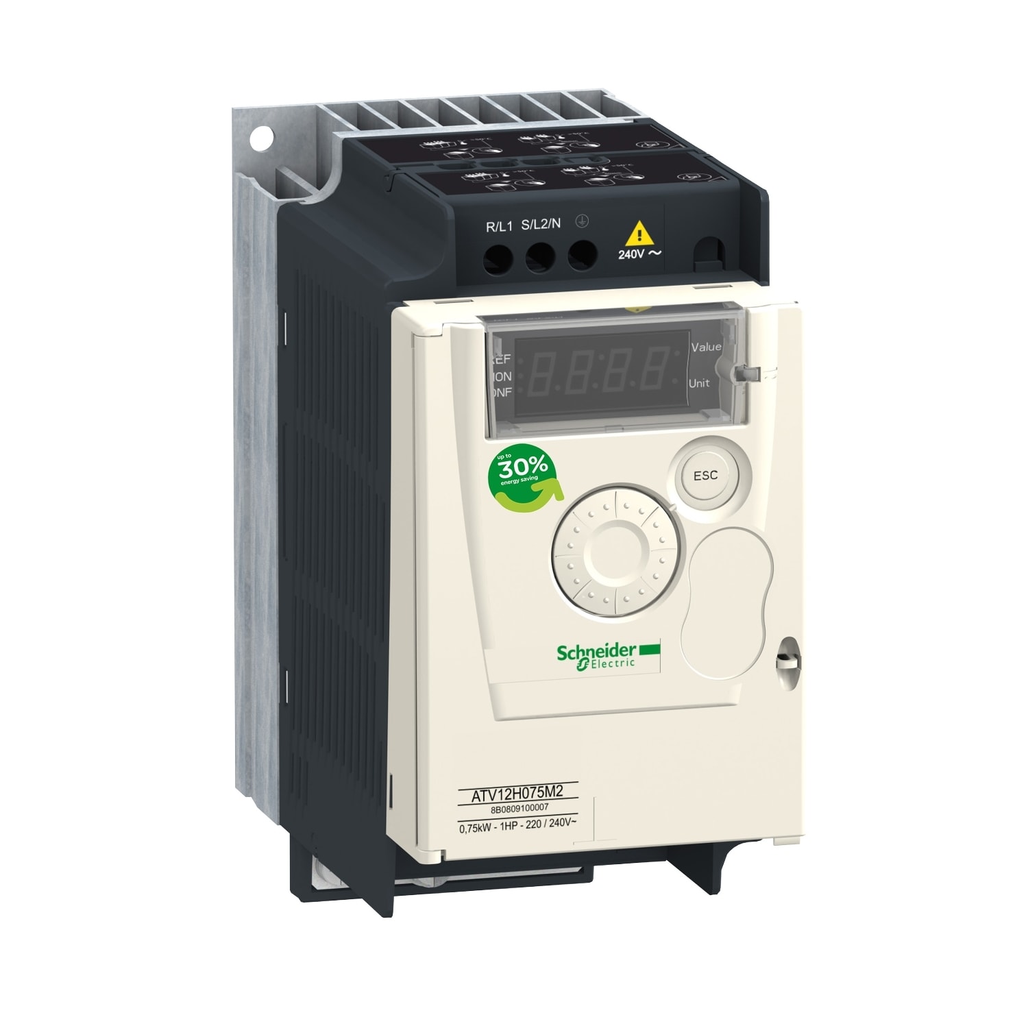 SCHNEIDER ELECTRIC - SNRATV12H055M2 ATV12 0.55KW 240V MONO