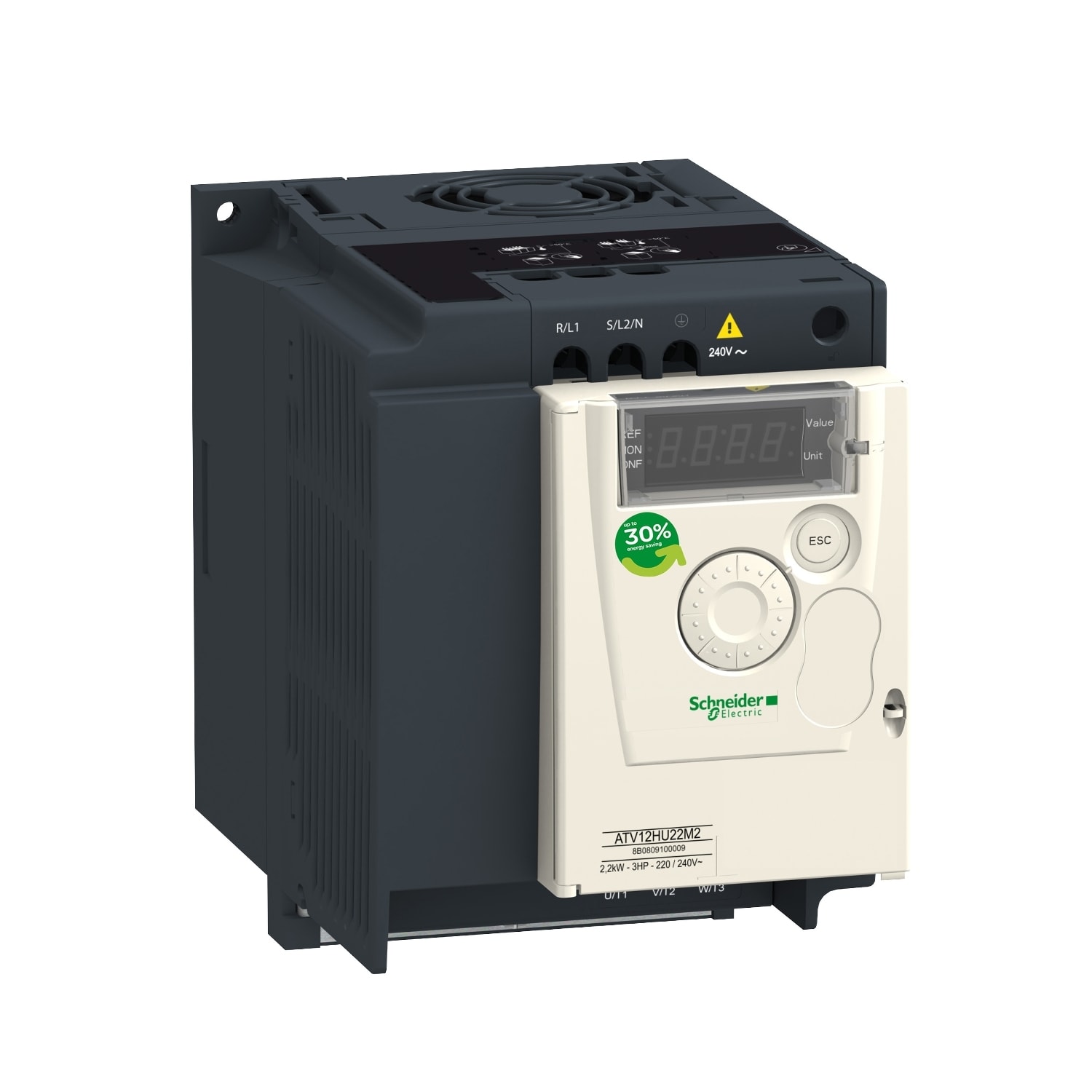 SCHNEIDER ELECTRIC - SNRATV12HU15M3 ATV12 1.5KW 240V TRI