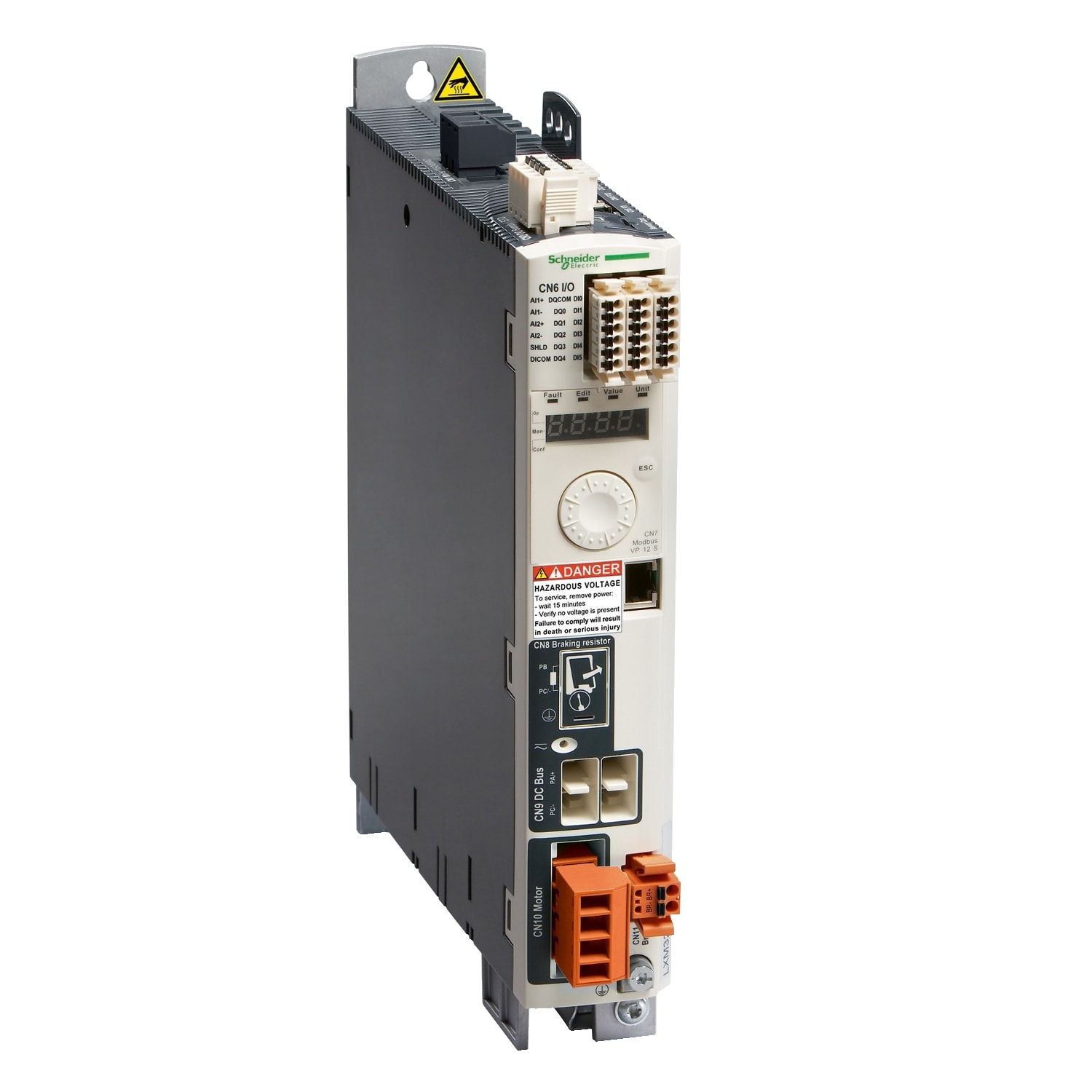 SCHNEIDER ELECTRIC - SNRLXM32CD18N4 Servo Drive AC Lexium32 Compact con ingressi analogici e Pulse Train 18A Trifase, 208/400/480 Vca
