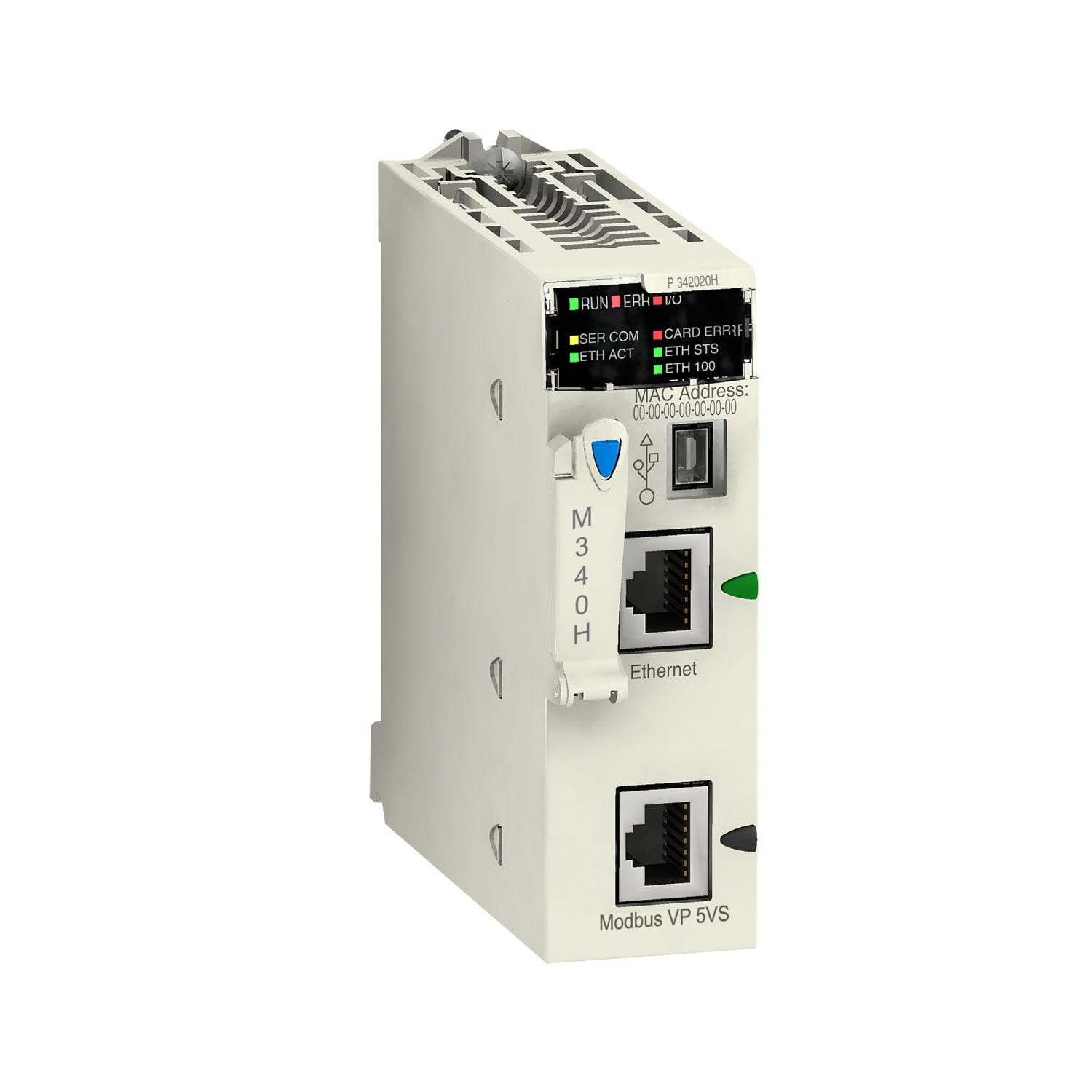 SCHNEIDER ELECTRIC - SNRBMXP342020H Modulo processore M340 max 1024 I/O discreti + 256 I/O analogici Modbus Ethernet