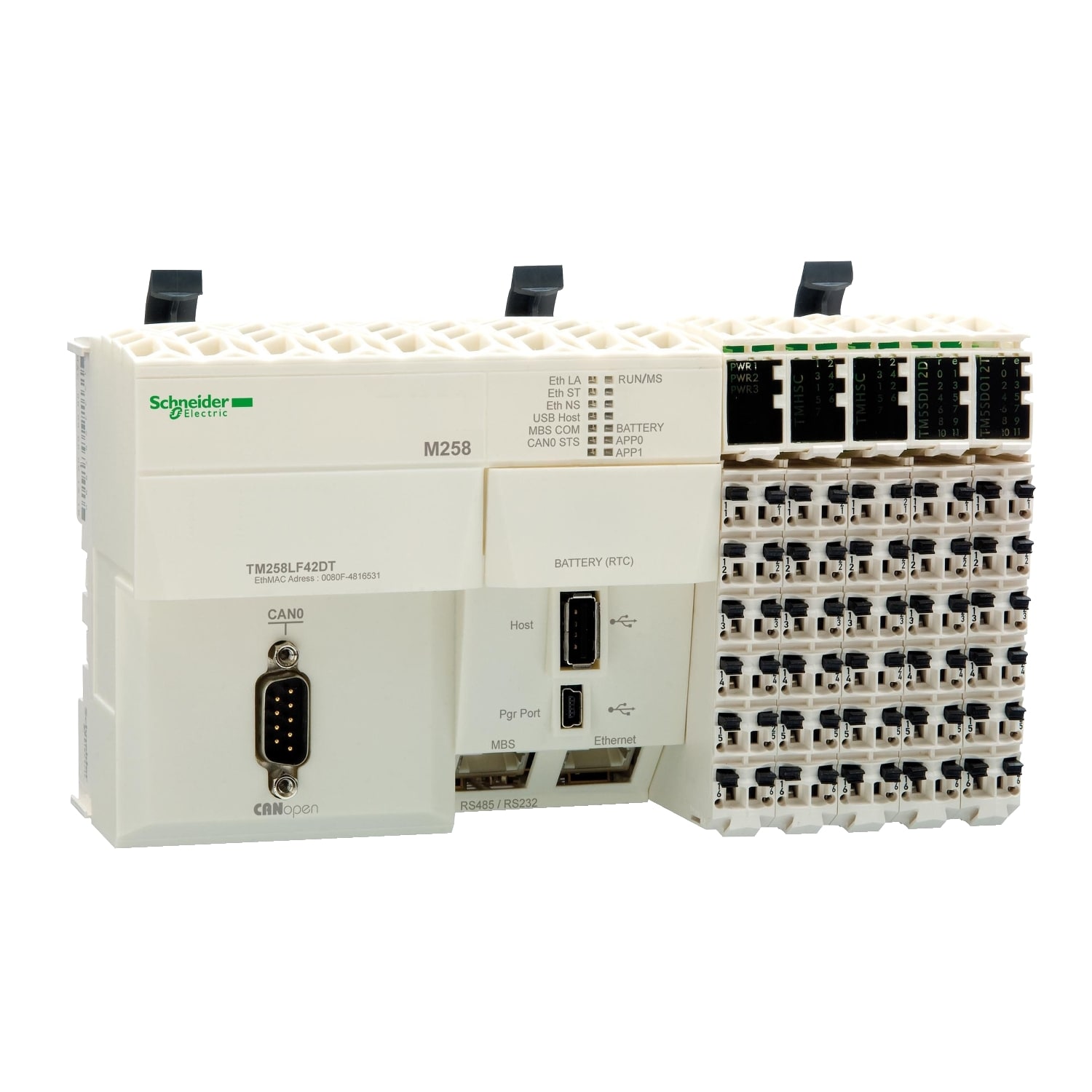 SCHNEIDER ELECTRIC - SNRTM258LF42DT Base compatta M258 - 42 I/O - 24 Vcc - CANopen