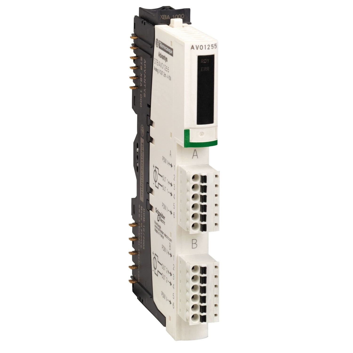SCHNEIDER ELECTRIC - SNRSTBAVO1255K Kit uscita analogica di base STB - 0..10 V - 2 O - 10 bit