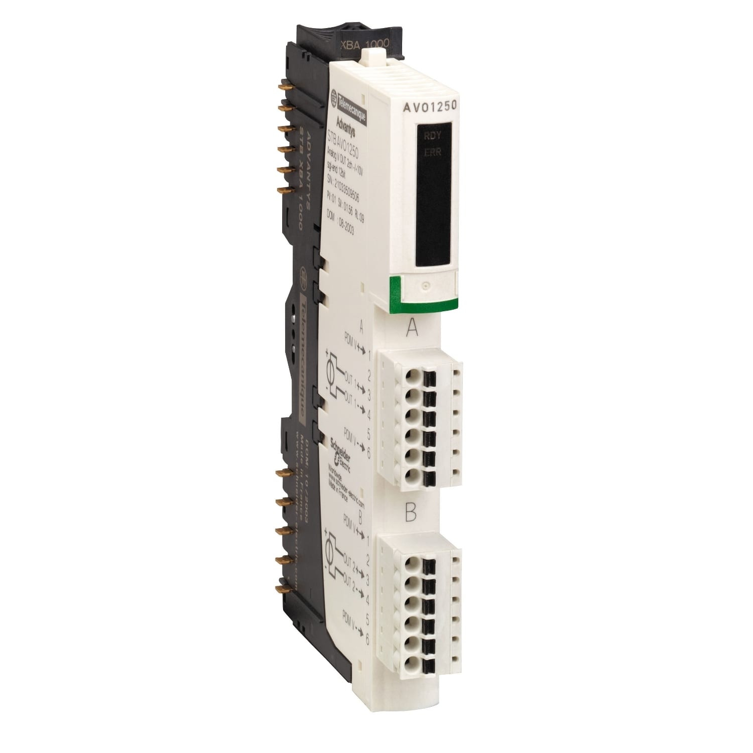SCHNEIDER ELECTRIC - SNRSTBAVO1250K Kit uscita analogica standard STB - +/- 10 V - 2 O - 12 bit