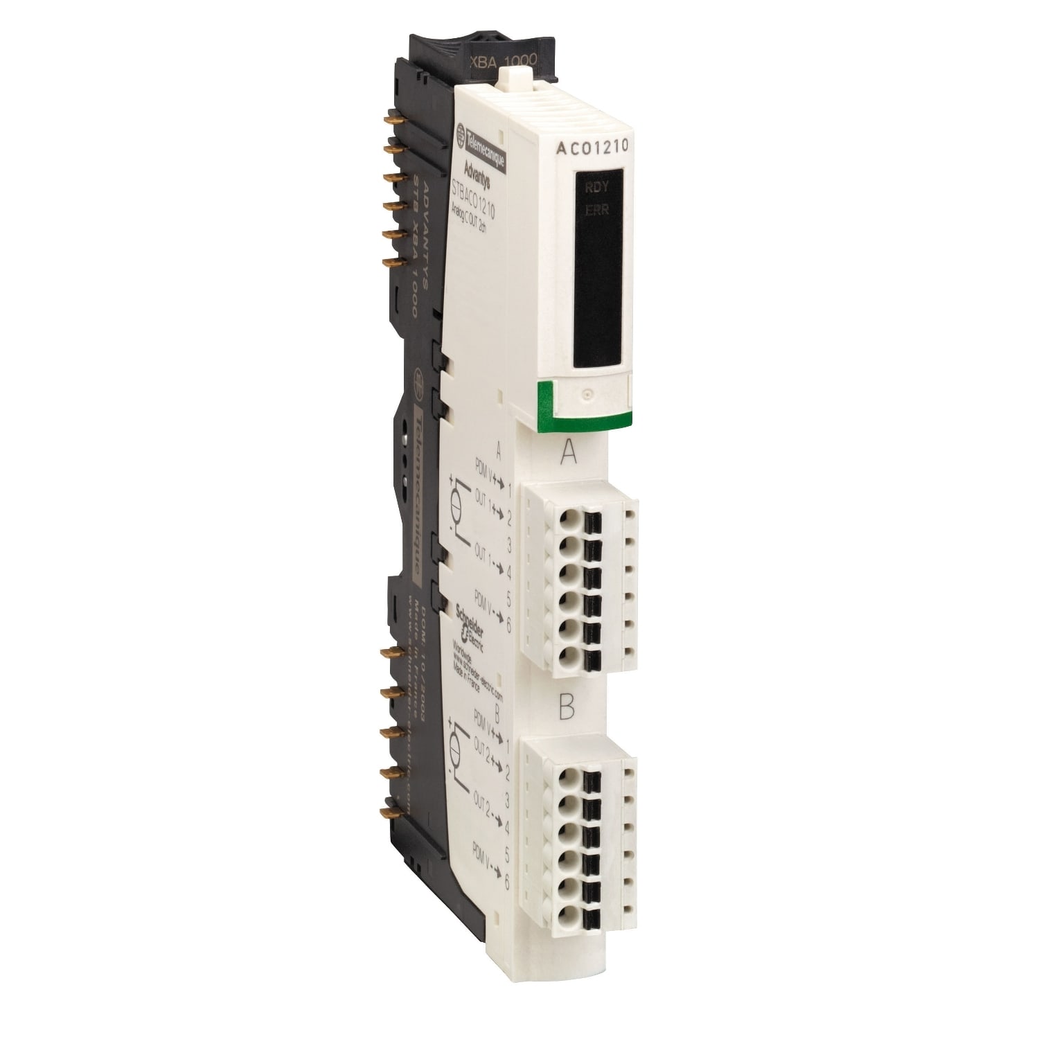 SCHNEIDER ELECTRIC - SNRSTBACO1210K Kit uscita analogica standard STB - 0..20 mA - 2 O - 12 bit