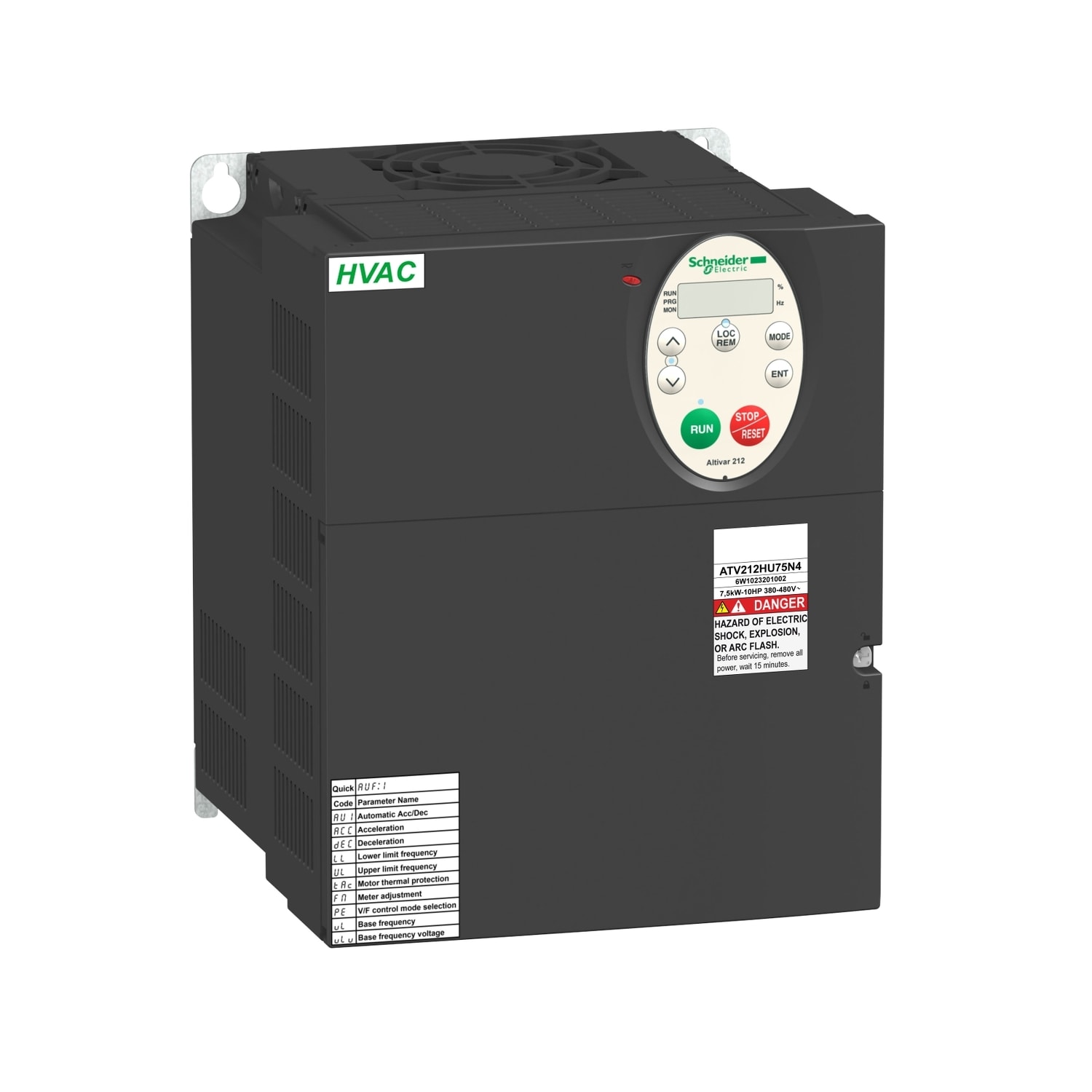 SCHNEIDER ELECTRIC - SNRATV212HD11N4 ATV212 11KW 15HP 480V TRI CEM IP20
