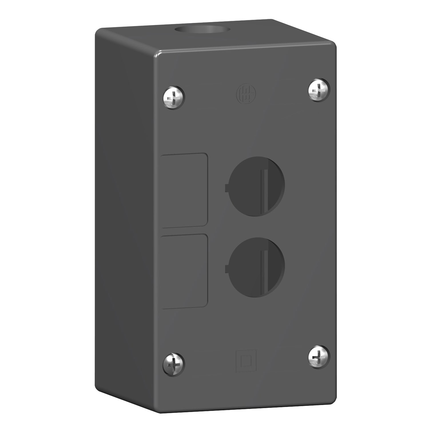 SCHNEIDER ELECTRIC - SNRXALG02 Pulsantiera vuota ambienti aggressivi - nero - 2 fori - 2 fori