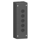 SCHNEIDER ELECTRIC - SNRXALG05 Pulsantiera vuota ambienti aggressivi - nero - 5 fori - 5 fori