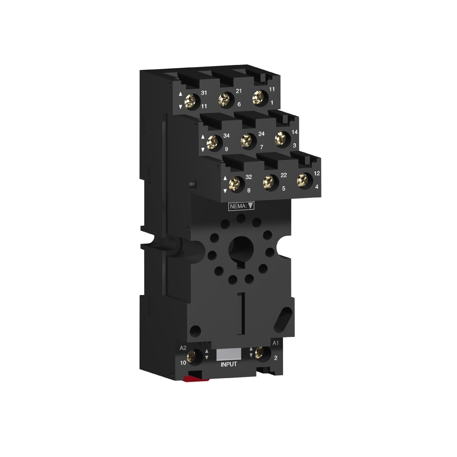 SCHNEIDER ELECTRIC - SNRRUZSC3M Base RUZ - contatto separato - 12 A - < 250V - connettore - per relè RUMC3