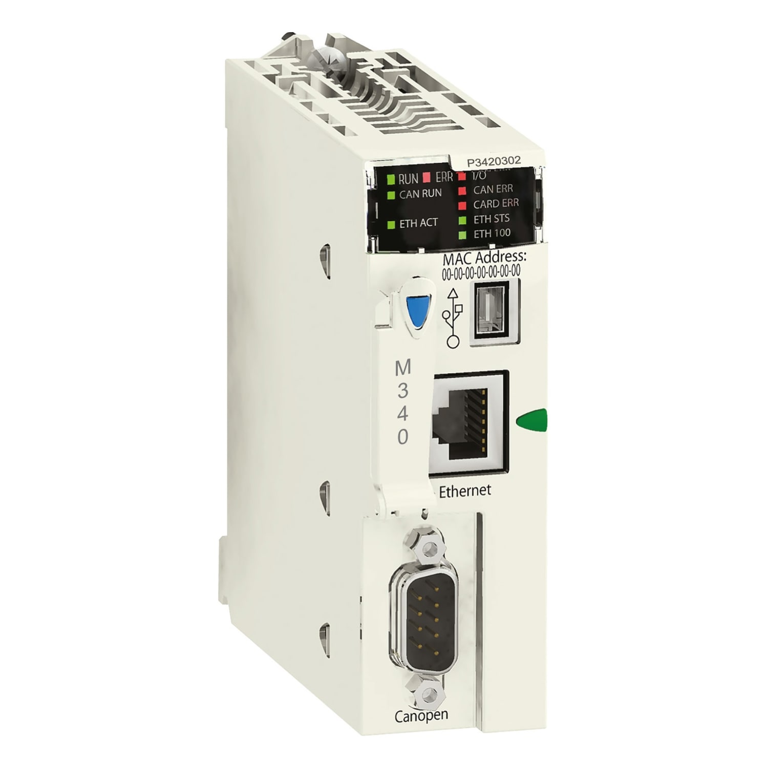 SCHNEIDER ELECTRIC - SNRBMXP3420302 PROCESSORE M340 20 ETHERNET CANOPEN