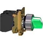 SCHNEIDER ELECTRIC - SNRXB4BK133G5 Selettore luminoso verde completo Ø22 3-pos. fisse 1NO+1NC 120V- LED universale